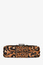 Jimmy Choo Leopard Print Pony Hair and Leather 'Lockett' Shoulder Bag