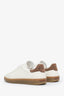 Loro Piana White Leather Suede Sneakers Size 36