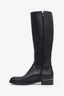 Gucci Black Leather Horsebit Detail Knee High Boots Size 37