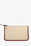 Hermès 2021 Beton/Rouge Canvas Leather Herbag 31