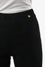 Pre-loved Chanel™ Black Suede High-Rise Leggings Size 34