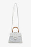 Goyard White Goyardine Mini Saigon Bag With Strap