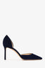 Jimmy Choo Navy Suede 'Esther 85' Pumps Size 39.5