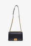 Pre-loved Chanel™ 2014 Black Quilted Lambskin Medium Boy Bag