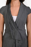 Brunello Cucinelli Grey Cotton Sleeveless Tailored Vest Size 42