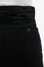 Pre-loved Chanel™ Black Silk High Rise Sheer Pants Size 36