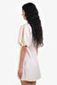 Frame Cream Cotton Tie Neck Dress Size XS