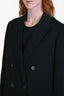 Vince Black Padded Shoulder Blazer Size 10