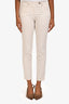 Prada 2018 Light Grey Cotton Blend Crop Pants Size 38