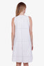 Theory White Cotton Midi Dress Size 10