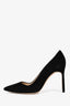 Manolo Blahnik Black Suede Pointed Pumps Size 36.5