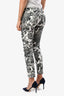 Stella McCartney Grey/White Denim Floral Skinny Jeans Size 26