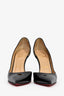 Christian Louboutin Black Patent 'Iriza 100' Pumps Size 36.5