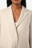 Harris Wharf London Beige Wool Midi Coat Size M