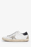 Golden Goose White Leather Super-Star Sneakers Size 39
