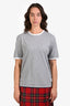 Thom Browne Grey Cotton Short Sleeve T-Shirt Size 3
