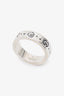 Gucci Sterling Silver Wide Gucci Ghost Hamlet Skull Ring