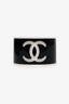 Pre-loved Chanel™ B23 Black/White Resin CC Cuff