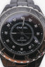 Pre-loved Chanel™ Black Ceramic Diamond Markers 'J12' 38mm Automatic Watch