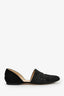 Jimmy Choo Black Glitter Flats Size 38.5