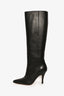 Maison Margiela MM6 Black Leather Knee High Boots Size 37