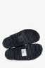 Fendi Brown/Black FF Logo Detail Crossed Slides Size 8 Mens