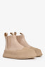 Jil Sander Beige Leather Lug Sole Chelsea Boots Size 35