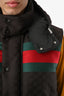 Gucci Brown GG Supreme Web Padded Gilet Hooded Vest Size 46 Men's
