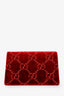 Red Suede GG Dionysus Super Mini Bag
