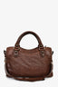 Balenciaga Vintage Rust Brown Leather City Bag RGHW