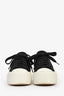 Prada Black Canvas Triangle Platform Sneakers Size 37.5