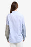 Gucci x MLB Blue Cotton New York Yankees Collared Long Sleeve Shirt Size 44