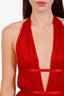 Mirror Palais Red Silk 'Venus' Mini Dress Size XS