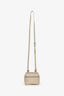 Loro Piana Shimmer Grey Calfskin Extra Pocket Mini Crossbody