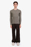 Burberry Brown Cotton Straight Leg Jeans Size M Mens