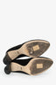 Escarpins Christian Dior noirs en daim matelassé cannage, pointure 40,5