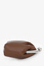 Weekend Max Mara Brown Leather 'Pasticcino' Small Kiss-Lock Crossbody Bag