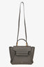 Celine Grey Leather Nano Belt Bag with Strap