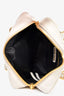 Miu Miu White Leather Arcadie Top Handle Bag