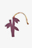 Hermès Yellow/Purple Leather and Silk Bambou Charm