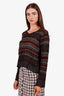 Dries Van Noten Metallic Knit V-Neck Sweater Size Small
