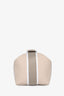 Hermès White/Grey Canvas Bride-A-Brac Small Case