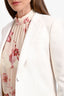 Gucci White Wool Blend Single Breasted Blazer Size 40