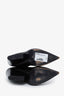 Celine Black Leather Wedge Boot Size 37