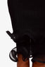 Simkhai Black Kelso Plissé Pencil Skirt Size S