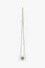 Dolce & Gabbana White Leather Micro Mini Devotion Bag With Chain Strap