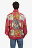 Gucci Pink/Yellow Baroque Sellier Print Nylon Windbreaker Jacket Size Large Mens