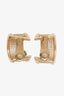 Christian Dior Gold Wide Hoop Clip On Earrings