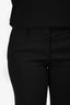 Prada 2006 Black Wide-Leg Cropped Trousers Size 44