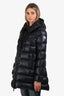 Moncler Navy Down 'Suyen' Midi Coat Size 1